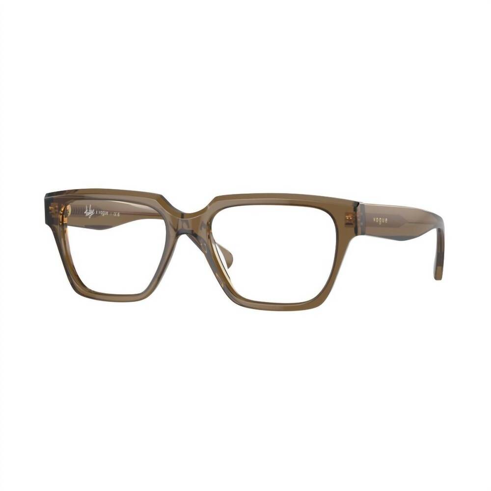 NEW VOGUE EYEWEAR women's vo 5511 hailey eyeglasses in transparent khaki